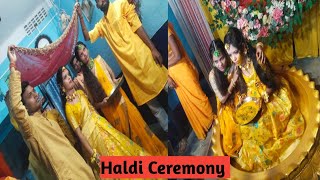 Bride Haldi Ceremony || indian wedding || haldi rasam❤️❤️