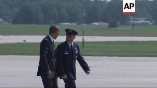 Raw: President Obama Departs for NATO Summit