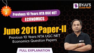 June 2011 Paper-II Part-2 | Previous 10 Years Economics Question Papers | Amit Sir