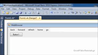 Visual Basic Tutorial 22- WebBrowser 2- Greek