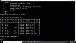 Trigger Solved example in SQL(Part 2) DBMS