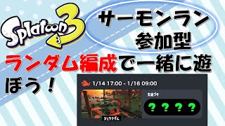 【スプラトゥーン3】ランダム編成楽しもう in シェケナダム 参加型サーモンランNW　#17