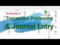 Lesson 7 Transaction Processing Concept & Journal Entry: QuickBooks (Desktop) for your Business