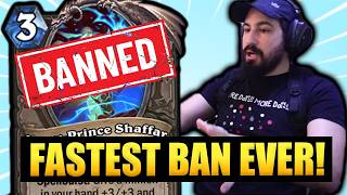 THE MINI-SET IS SAVED! | FASTEST BAN In Hearthstone History