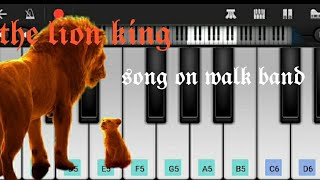 The lion king (BGM) easy play piano/on walk band