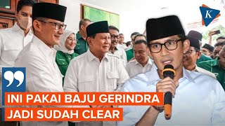 Tepis Isu Pindah ke PPP, Sandiaga: Ini Pakai Baju Gerindra, Semua Sudah \