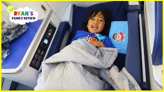 Ryan's first Business Class Airplane Ride  To Japan + Japan Hotel Tour!!!