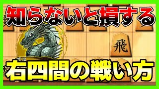 これさえ見れば分かる！角道止めない相手に右四間で勝つ方法