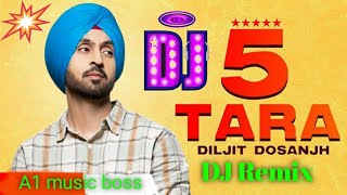 5 Taara Dj Remix Hard Bass | Diljit Dosnajh | New Punjabi Songs Punjabi   | #punjabisong #djremix