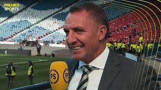 Brendan Rodgers reacts to Celtic's dramatic Scottish Cup Semi-Final win over Aberdeen