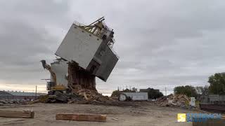Niverville's grain elevator comes tumbling down