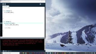 Using the draw loop in Processing