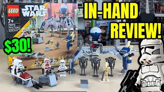 EARLY! LEGO Star Wars 2024 CLONE TROOPER & BATTLE DROID BATTLE PACK Review! (LEGO 75372)