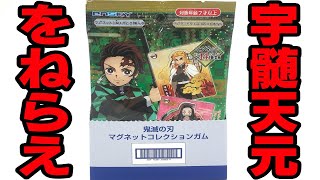 宇髄天元をねらえ！鬼滅の刃 マグネットコレクションガム 開封レビュー Demon Slayer BIG Magnet