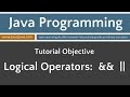 Learn Java Programming - Logical Operators: && ||
