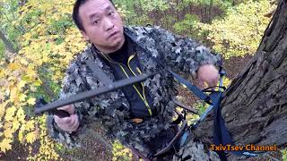 Wisconsin Bow Hunting - Self Filmed - Txiv Tsev Hmoob Mekas Yos Hav Zoov