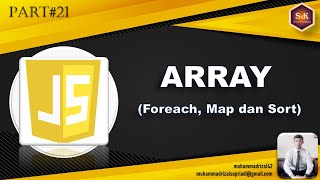 Belajar Javascript Pemula - Part#21 Array (Foreach, Map dan Sort)