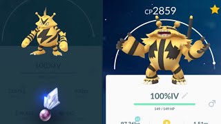 EVOLVING PERFECT 100% IV ELECTABUZZ INTO ELECTIVIRE - POKEMON GO