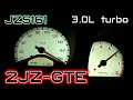 (JZS161) TOYOTA  ARISTO 3.0L turbo  acceleration test,cruise engine RPM,up to max speed.