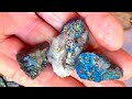 Beach Rocks made Blue