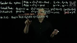 Linearizing Nonlinear Systems Example 1