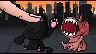 꼬마 카툰캣 Vs 손가락 애니메이션 | Anime Chibi Cartoon Cat vs Finger | SCP Animation | Cartoon Cat and Siren Head