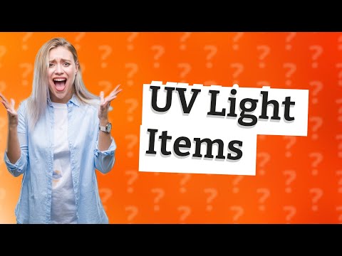 What household items emit UV light?