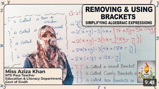 Removal brackets / Simplifying Algebraic Expression