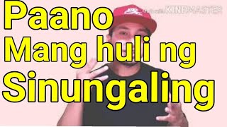 Paano mang huli ng sinungaling na tao. Nagsisinungaling ba ang isang tao sayo? Alamin.