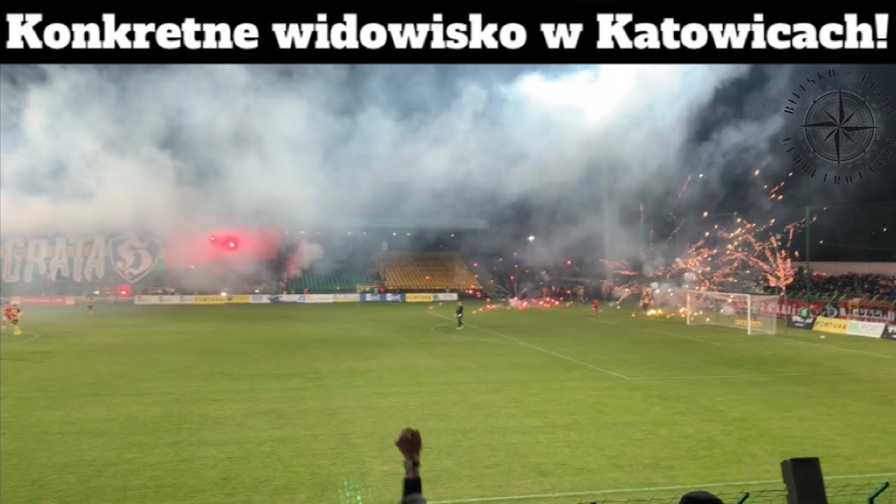 Konkretne Widowisko Na Trybunach W Katowicach! GKS Katowice Vs Widzew ...