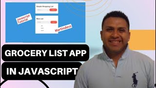 Grocery List App in Javascript | Coding Projects for Beginners Part 2 | Task App In JavaScript