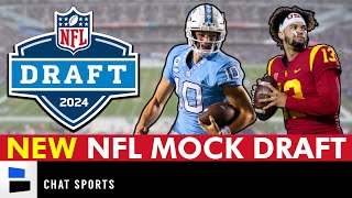 2024 NFL Draft Mock Draft: Latest 1st Round Picks Ft. Caleb Williams To Bears, Drake Maye To Broncos
