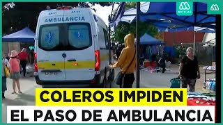 Coleros impiden paso de ambulancias en Quintero: Acusan que no les han pasado las patentes