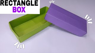 How to Make Origami Rectangle Box Easy - Paper Rectangular Box Tutorial