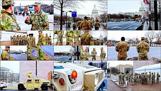 National Guard Soldiers Set Up Security Ahead of 60th Presidential Inauguration