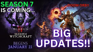 Diablo 4 Season 7 Updates: New Info! Everything you need to know.