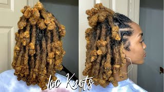 Trying Loc Knots On My Thick Locs For The First Time | Vlogmas Day 4