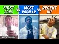 Rappers First Song VS Most Popular Song VS Most Recent Hit! 📊