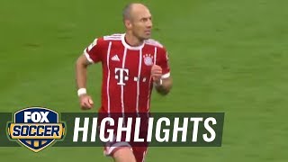 Arjen Robben chips keeper for 2-0 lead | 2017-18 Bundesliga Highlights