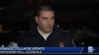 LIVE: North Shore Fire Department update on collapsed garage at Bayshore Mall in Glendale