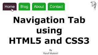 Navigation Tab using HTML5 and CSS3 - No JavaScript