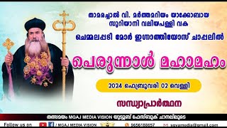 Live || സന്ധ്യ നമസ്ക്കാരം || ചെമ്മലപ്പടി മോർ ഇഗ്നാത്തിയോസ് ചാപ്പലിൽ പെരുന്നാൾ മഹാമഹം.