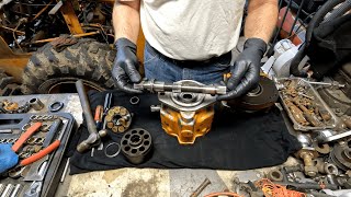 Opening the hydraulic pump on my Case 1845 Skid Steer