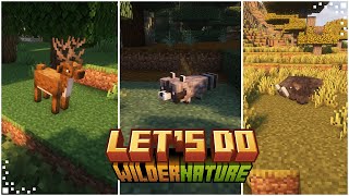 Let's Do Wilder Nature (Minecraft Mod Showcase) | New Animals \u0026 Bounty Board | Forge \u0026 Fabric 1.20.1