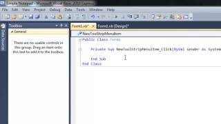 How to make a VERY Simple Notepad in Visual Basic 2010