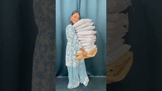 Meesho*huge* Trendy Sharara Suit Unboxing ||Cheapest parcel #shorts #shortsviralvideo#youtubeshorts