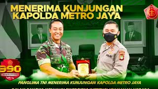 Panglima TNI Menerima Kunjungan Kapolda Metro Jaya Terkait Sinergitas Institusi Keamanan Negara