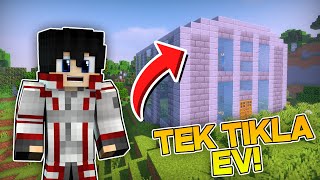 TEK TIKLA EFSANEVI YAPILAR YAPMAK!!! | Minecraft Prefab Mod Tanıtımı