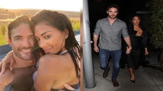 Nicole Scherzinger wears plunging dress for cosy date night with Thom Evans in LA