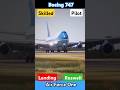 Skilled Pilot Landing Boeing 747 #shorts